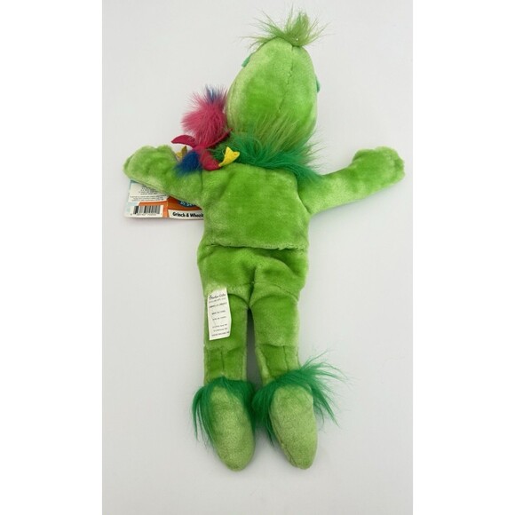 Dr Seuss Vintage 1997 15" Grinch Whozit Stuffed Animal Plush Hand Puppet NWT - Picture 4 of 5